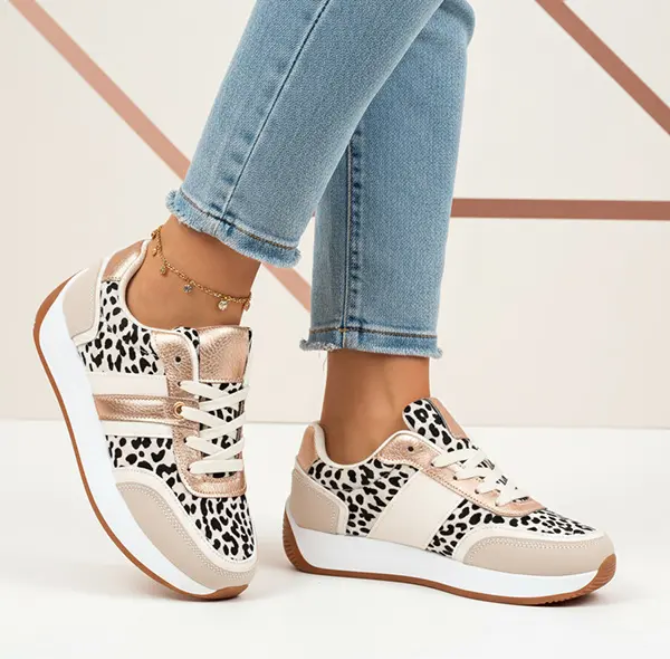 Follies Beige/Dorado + Animal Print