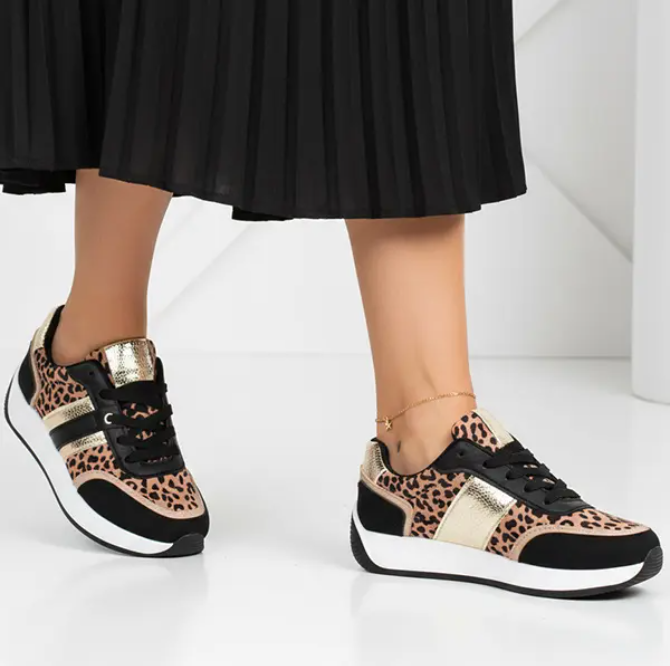 Follies Negro/Dorado + Animal Print