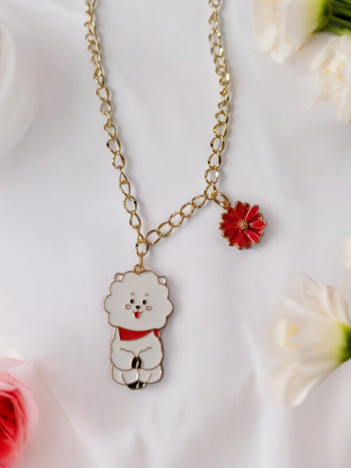 Cadena oro laminado dijes variados