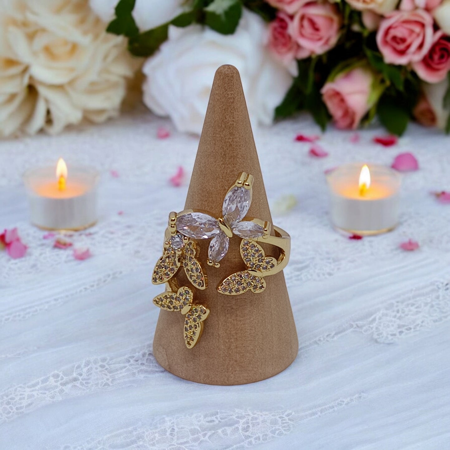 Anillo en oro laminado