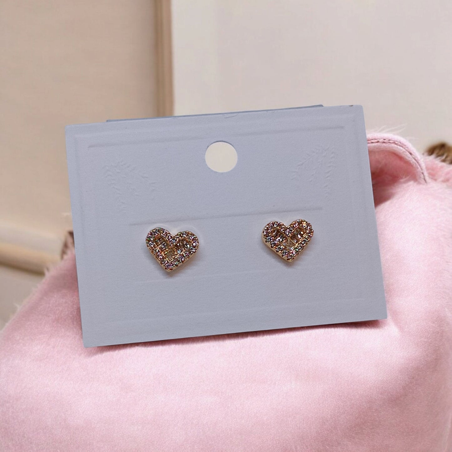 Aretes de oro laminado