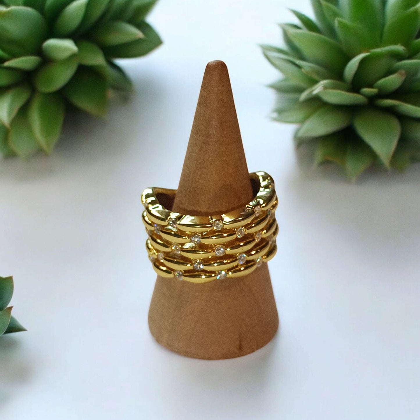 Anillo oro laminado