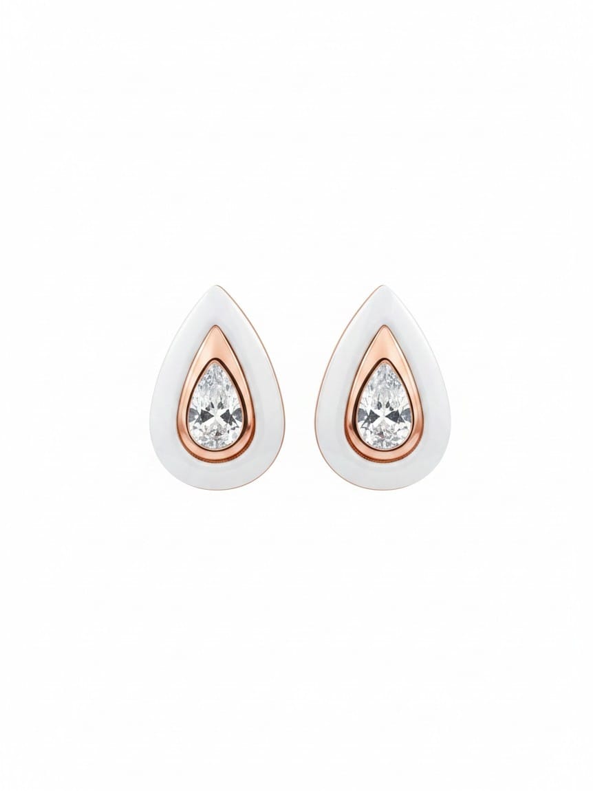 Arete con cerámica