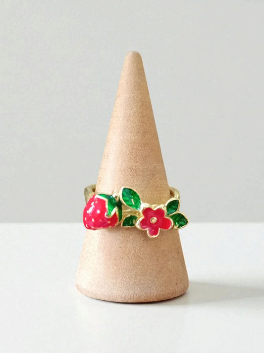Anillo oro laminado con fresita