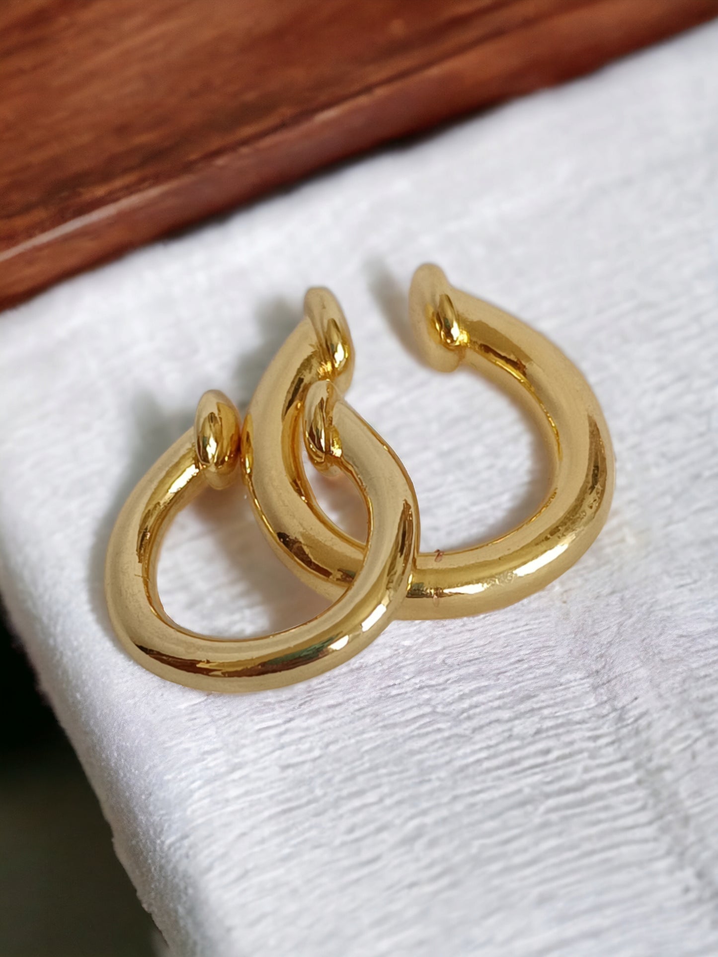 Dúo de Ear Cuff en Oro Laminado