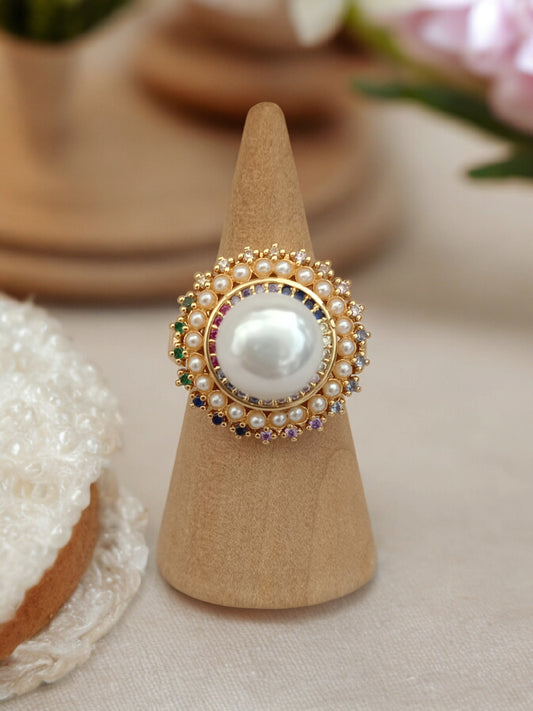 Anillo en oro laminado