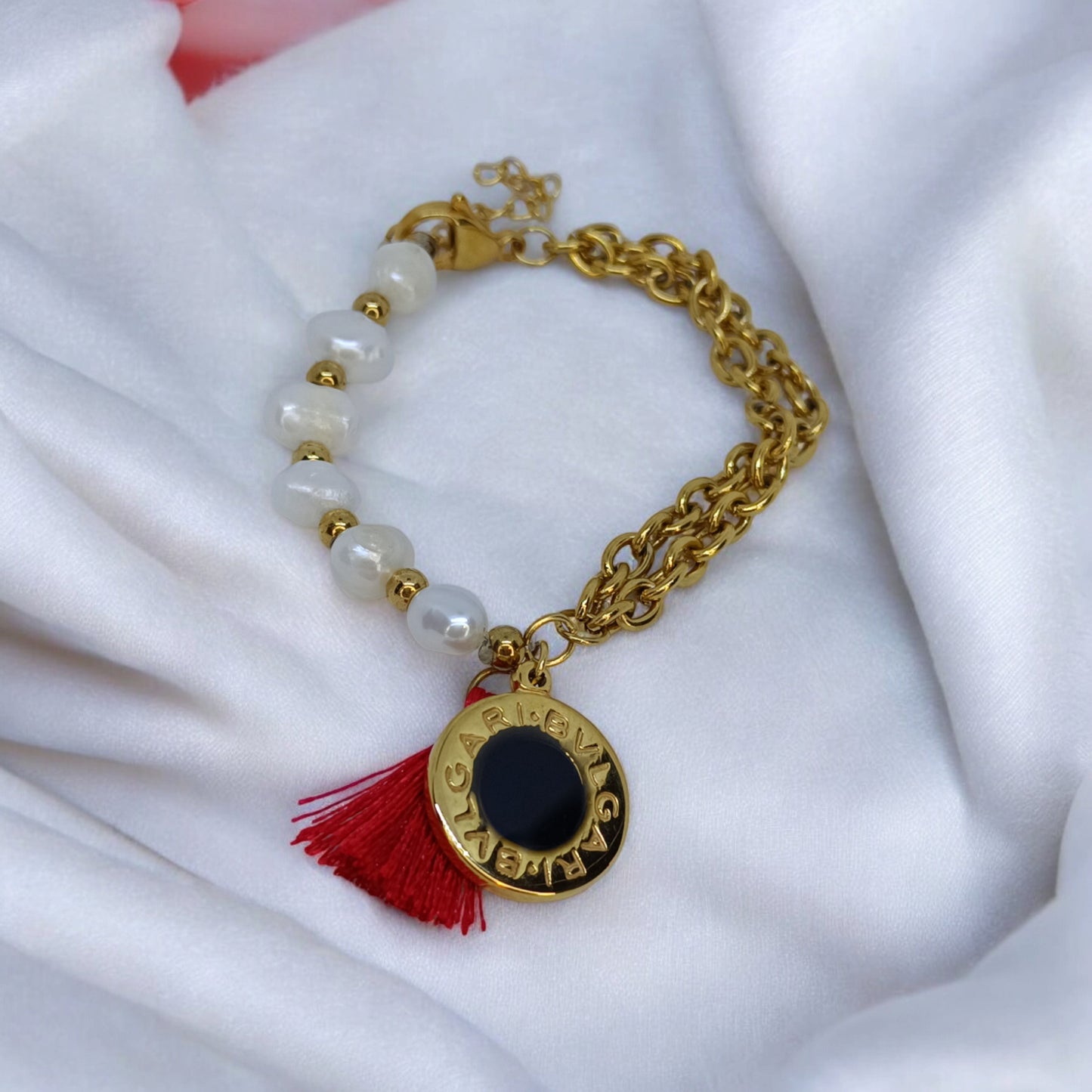 Pulsera acero dorado