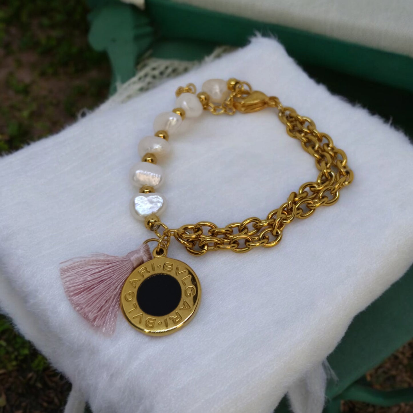 Pulsera acero dorado
