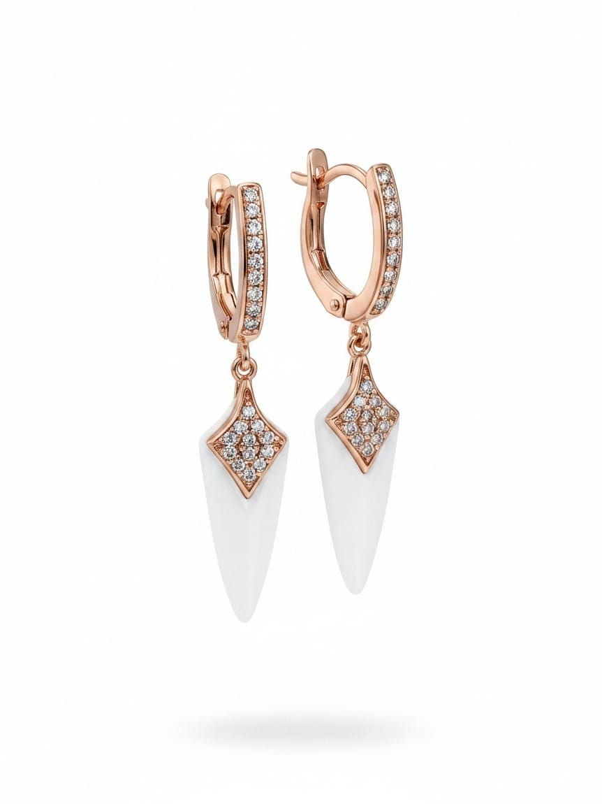Aretes con cerámica