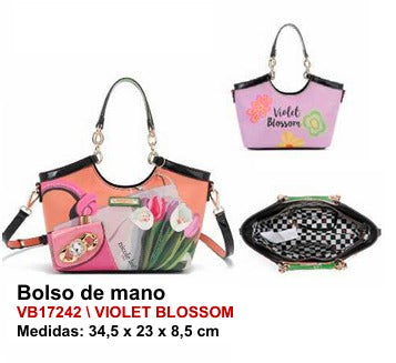 Bolso de Mano - Violet Blossom
