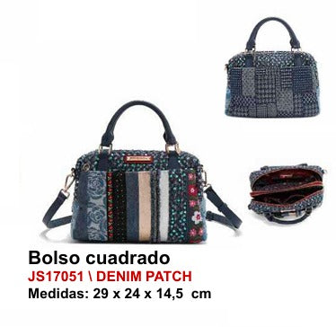 Bolso Cuadrado - Denim Patch
