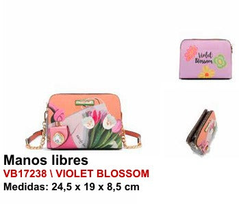 Bolso Manos Libres - Violet Blossom