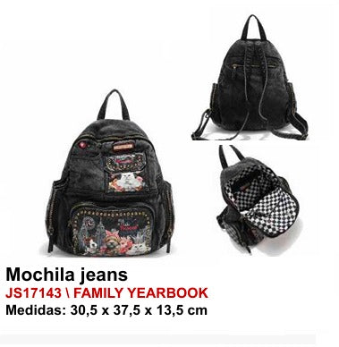 Mochila Jeans - Family Yearbook