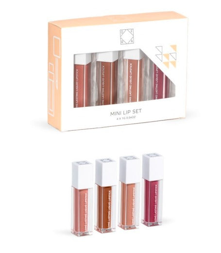 Mini Long Lasting Liquid Lipstick Set Everyday Nudes