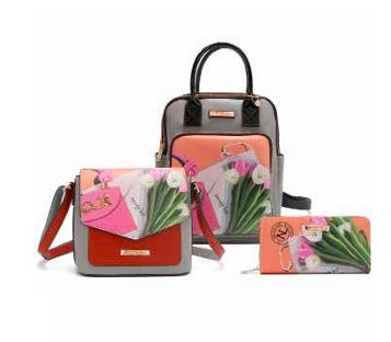 Set de Tres Piezas - Violet Blossom