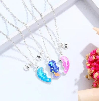 Trío Collares FANTARSÍA para Niña - Colección BFF Corazón